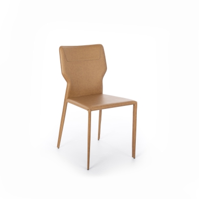 Scaun din piele ecologică 56cm X 44cm H. 86.5cm