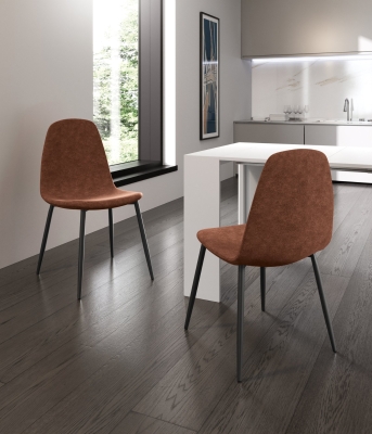 Scaun din piele ecologică 44cm X 50cm H. 84cm