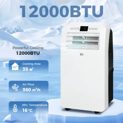 HOMCOM 12,000 BTU Portable Air Conditioner - White