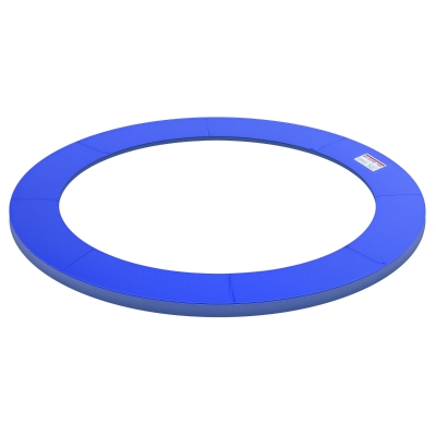 HOMCOM Cubierta de Protección Acolchada para Cama Elástica Borde de Seguridad para Trampolines con Diámetro Ø244 cm Azul