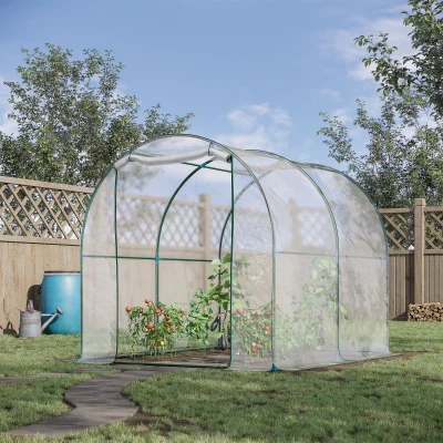 Outsunny Serra da giardino 200cm x 250cm x 200cm Trasparente