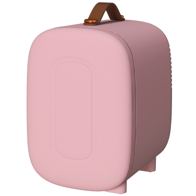 HOMCOM Mini Koelkast Beauty Fridge, 4 L Inhoud, 20,3 x 26,3 x 28 cm, Roze