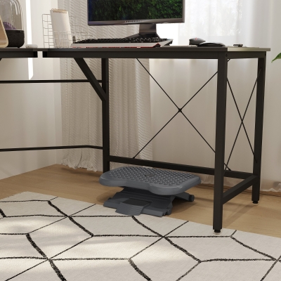 HOMCOM Reposapies de Oficina Ajustable Ergonomico Escritorio Oficina Soporte para Pies Reposapies Ajustable Ergonomico para Escritorio Oficina Soporte para Pies NUEVO