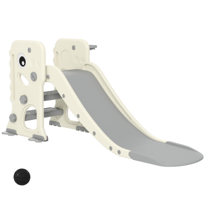 AIYAPLAY Toboggan Dinosaure Enfants 2-5 Ans Intérieur Crème