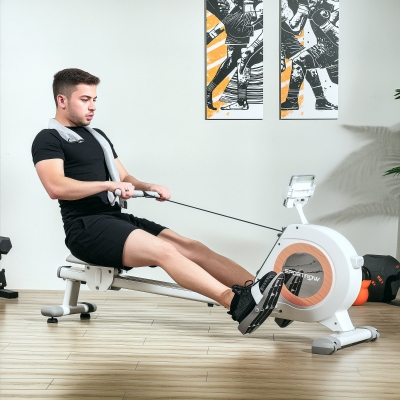 Sportnow Remo com 16 Níveis Ajustáveis Monitor LCD e Suporte para Celular para Treino em Casa Capacidade de 150 Kg