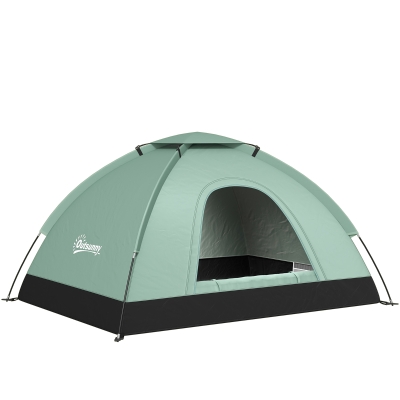 Outsunny Tenda de Camping para 2 Pessoas em Camuflagem Tenda de Dossel Leve e Ventilada Fácil de Montar com Portas com Zíperes