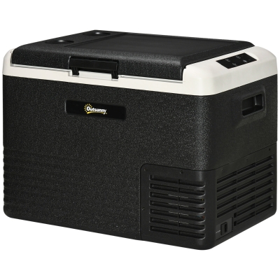 Outsunny 40L Portable Car Refrigerator -20℃ 12/24V AC/DC