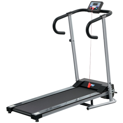 Aosom Tapis de Course Pliable 10 Km/h Écran Multifonctions 500W