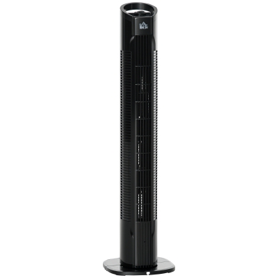 HOMCOM Ventilatore a torre 20cm x 20cm x 78.5cm Nero