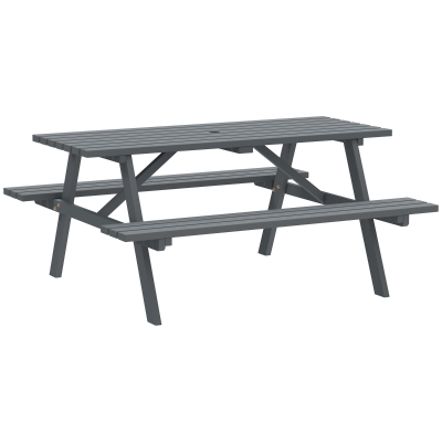 Picnic Table 150cm x 134cm x 70cm Grey