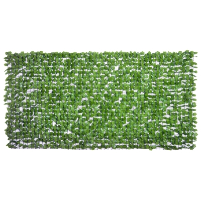 Outsunny Seto Artificial en Rollo 3x1,5 m para Valla Balcón Barandilla Valla de Privacidad Planta Decorativa PE