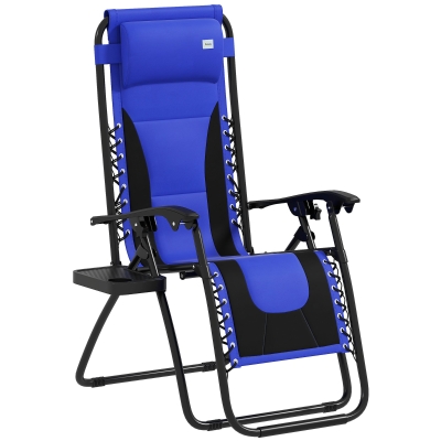 Lounge Chair 65cm x 89cm x 113cm Blue