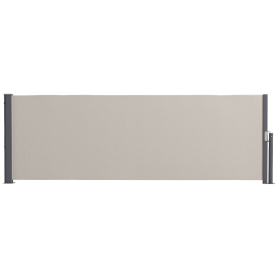 Outsunny Store Latéral Rétractable 3x1m Polyester Gris Anti-UV