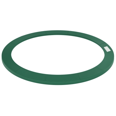 HOMCOM Cubierta de Protección Acolchada para Cama Elástica Borde de Seguridad para Trampolines con Diámetro Ø244 cm Verde