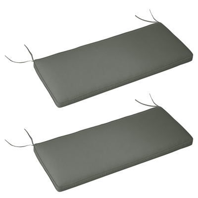 Coussins Banc Jardin Déhoussables Gris 120x50cm