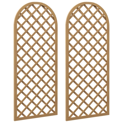 Outsunny Treillis Bois Arc Plantes Grimpantes 60x150cm 2Pcs