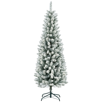 Pom de Crăciun Artificial Acoperit cu Zăpadă, Ø65x180 cm, Verde