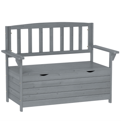 Garden Bench 112cmx58cmx84cm Dark Grey