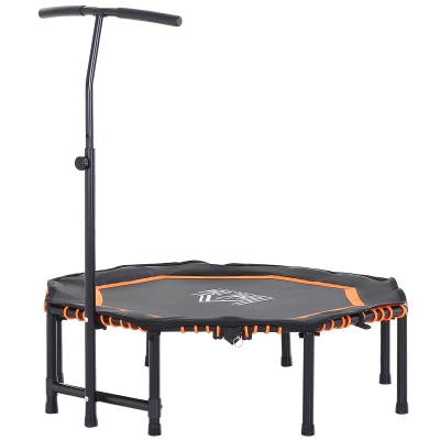 HOMCOM 48" Mini Fitness Trampoline Foldable Orange