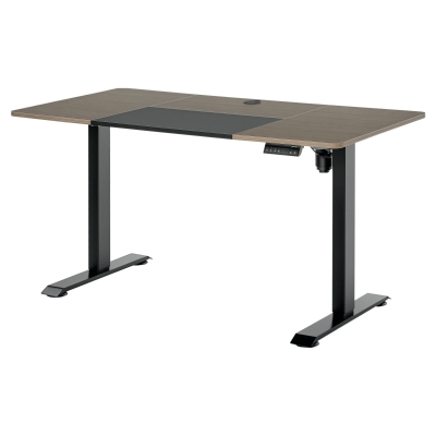 Vinsetto Escritorio Eléctrico con Altura Ajustable y 4 Teclas de Memoria para Oficina Hogar 140x70x72-116 cm Negro y Teca