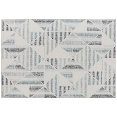 HOMCOM Modern Geometric Washable Rug 230x160cm Multi-Coloured