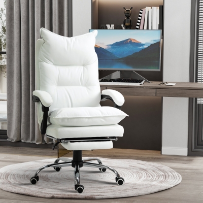 Vinsetto Reclining Executive Office Chair, Thick Padded 921-335WT