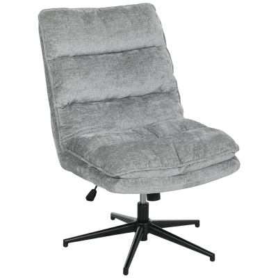 HOMCOM Sedia da ufficio 63,5cm x 81cm x 102cm Grigio