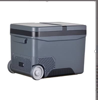 Outsunny Frigo portatile elettrico 63.2cm x 42cm x 42.8cm Grigio Scuro