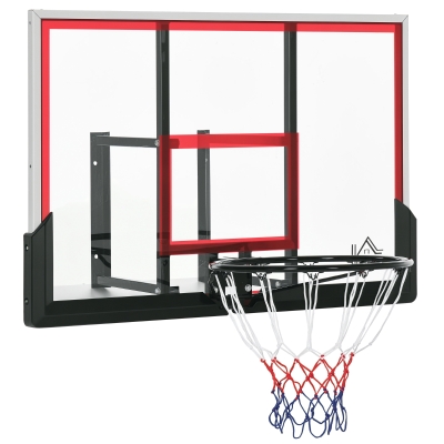 HOMCOM Panier Basketball Mural Int/Ext 102x76cm