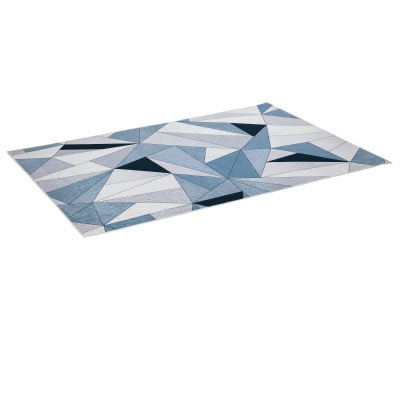 HOMCOM Tapete de Sala de Estar Moderno 230x160cmTapete Geométrico com Base Antiderrapante para Dormitório Escritório Estúdio Multicor