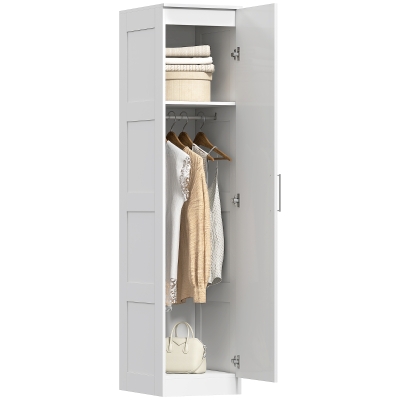 HOMCOM Armadio 40cm x 52cm x 180cm Bianco