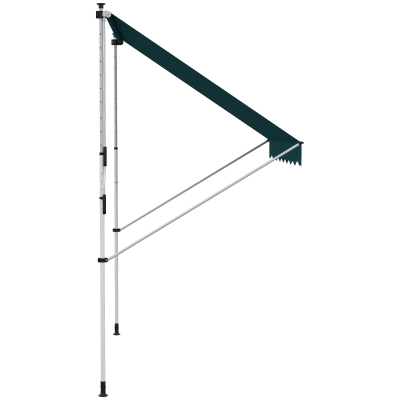 Outsunny Tente Soleil 2x1.5m Réglable Vert Extérieur