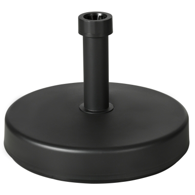 Outsunny Base Parasol Jardin Plastique Ø45x33cm Noir 18kg
