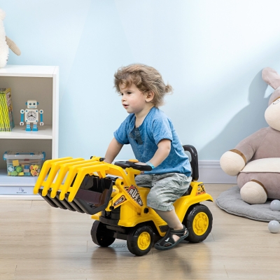 HOMCOM Pelle Siège Surélevé avec Rangement et Effets Sonores Enfants