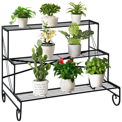 Outsunny Portapiante 95cm x 63cm x 72cm Nero