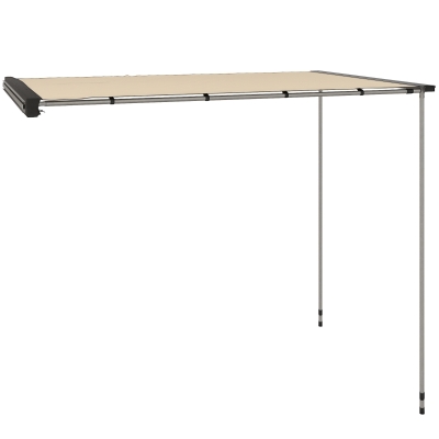 Outsunny Tenda Tetto Auto Impermeabile Altezza Regolabile Cachi