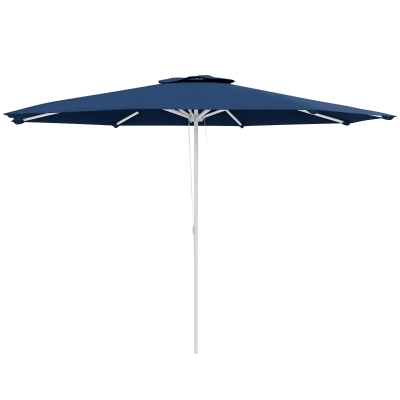 Outsunny Ombrellone da Giardino ad Altezza Regolabile Blu Scuro