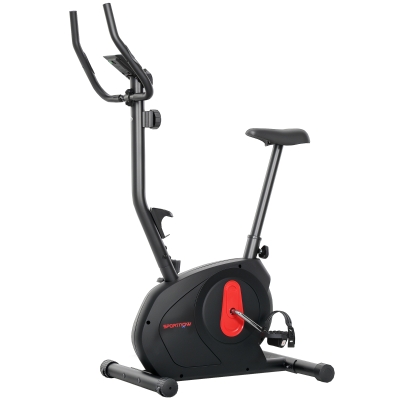 SPORTNOW Vélo d'Appartement Magnétique LCD Siège Réglable Noir
