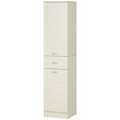 HOMCOM Colonne Salle de Bains Bois 150cm avec Tiroir et Armoires