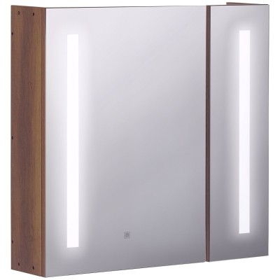kleankin Armoire Miroir LED Bois 70cm