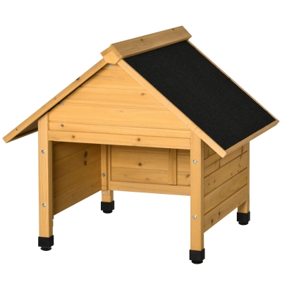 Outsunny Garage Bois Robot Tondeuse 75x76x70cm Protection Pluie