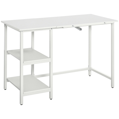 HOMCOM Table à Dessin Inclinable 110x55x76 cm Métal Blanc
