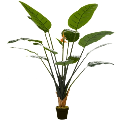 HOMCOM Plante Artificielle Paradis 1.8m Pot Inclus