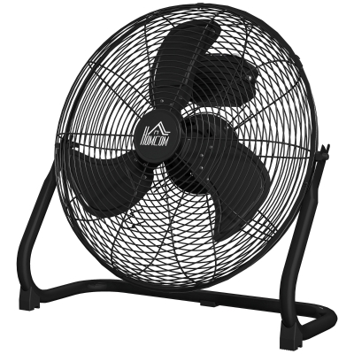 HOMCOM Ventilateur de Table 4 Vitesses Angle 120° Noir