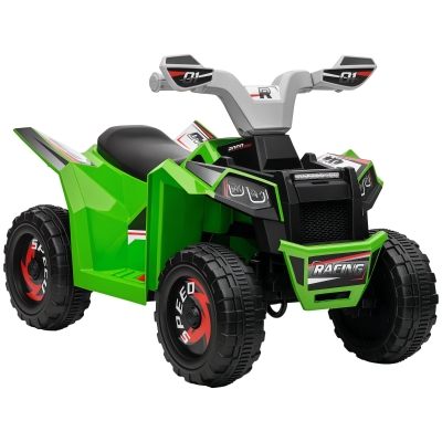 HOMCOM Quad per Bambini in Plastica e Metallo Velocità 2.5 km/h