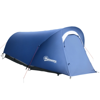 Outsunny Tenda da Campeggio con Gancio Interno e Finestre a Rete