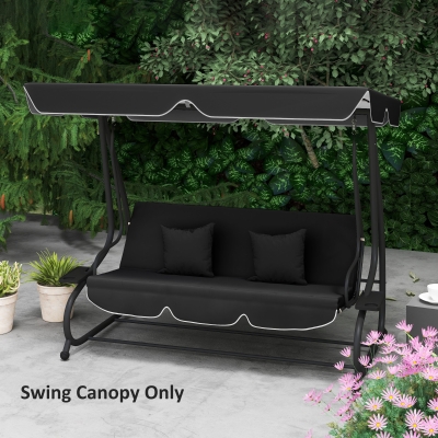 Swing Canopy Replacement 200W x 145Dcm Black