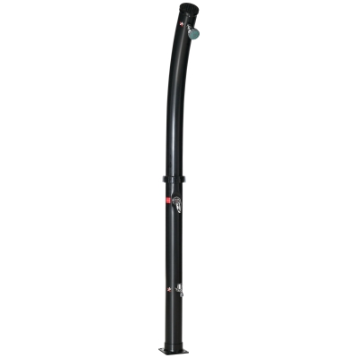 Outsunny Douche Solaire 20L Température Réglable 60℃ Noir