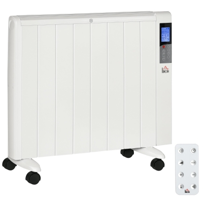 HOMCOM Stufetta Elettrica 1000/2000W con Timer Impostazioni di Calore