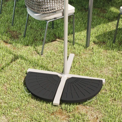 Outsunny 2 Piece 28kg Parasol Base Bronze Umbrella Weights